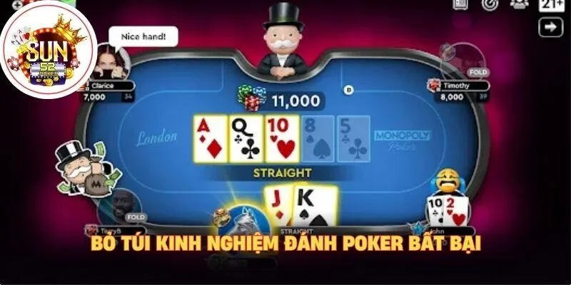 Bỏ túi kinh nghiệm đánh Poker bất bại