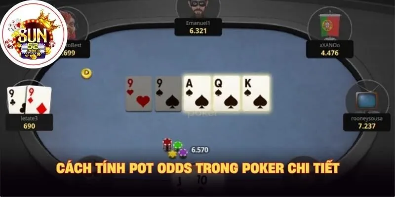 Cách tính pot odds trong poker chi tiết