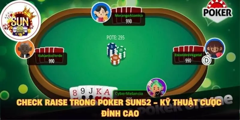 Check raise trong poker Sun52
