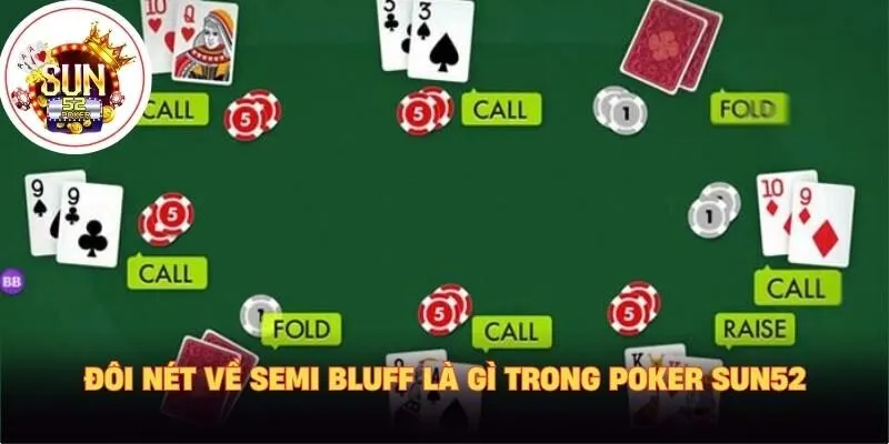 Đôi nét về semi bluff là gì trong poker sun52