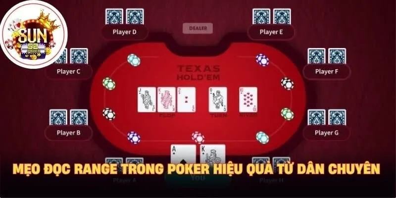 Mẹo đọc range trong poker hiệu quả từ dân chuyên