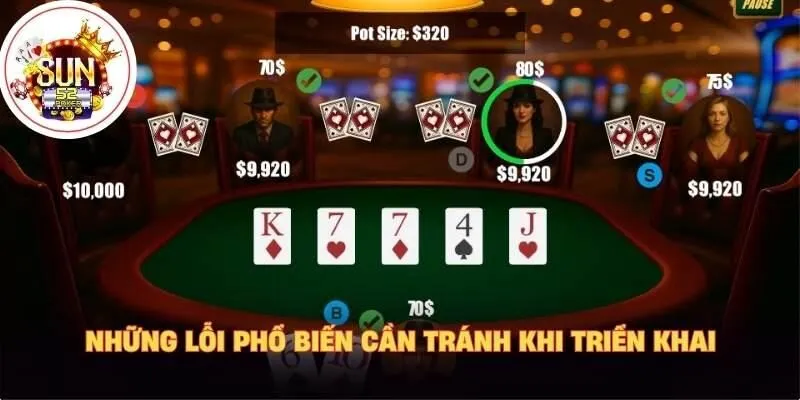 Những lỗi phổ biến cần tránh khi triển khai