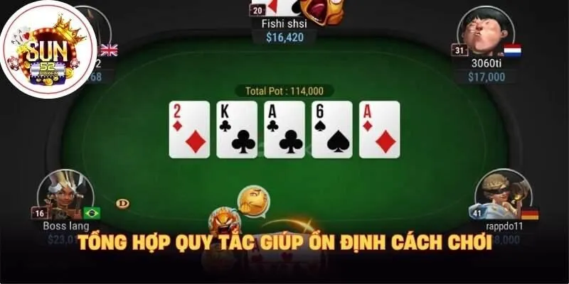 Tổng hợp quy tắc giúp ổn định cách chơi