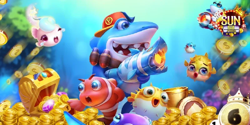 Các loại vũ khí hiện đại và vật phẩm hỗ trợ trong game bắn cá Sun52