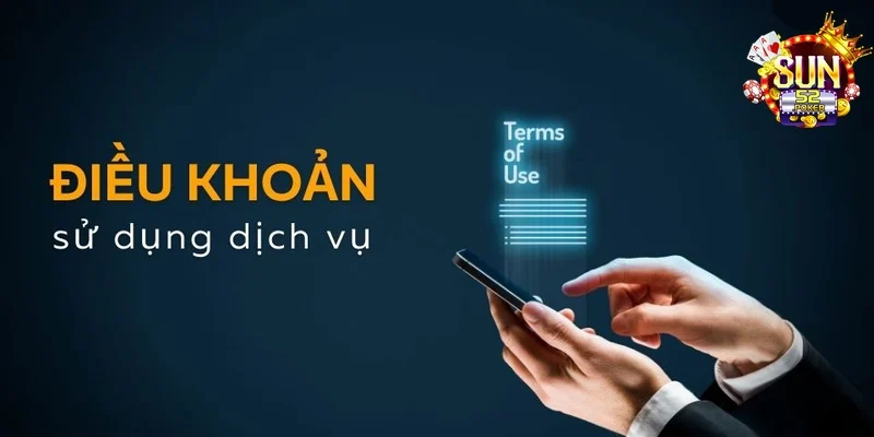 Người dùng đang đọc và xác nhận điều khoản sử dụng Sun52 khi đăng ký